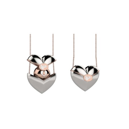 NANAN Chiama Angeli con Cuore Apribile in Argento - NAN0507